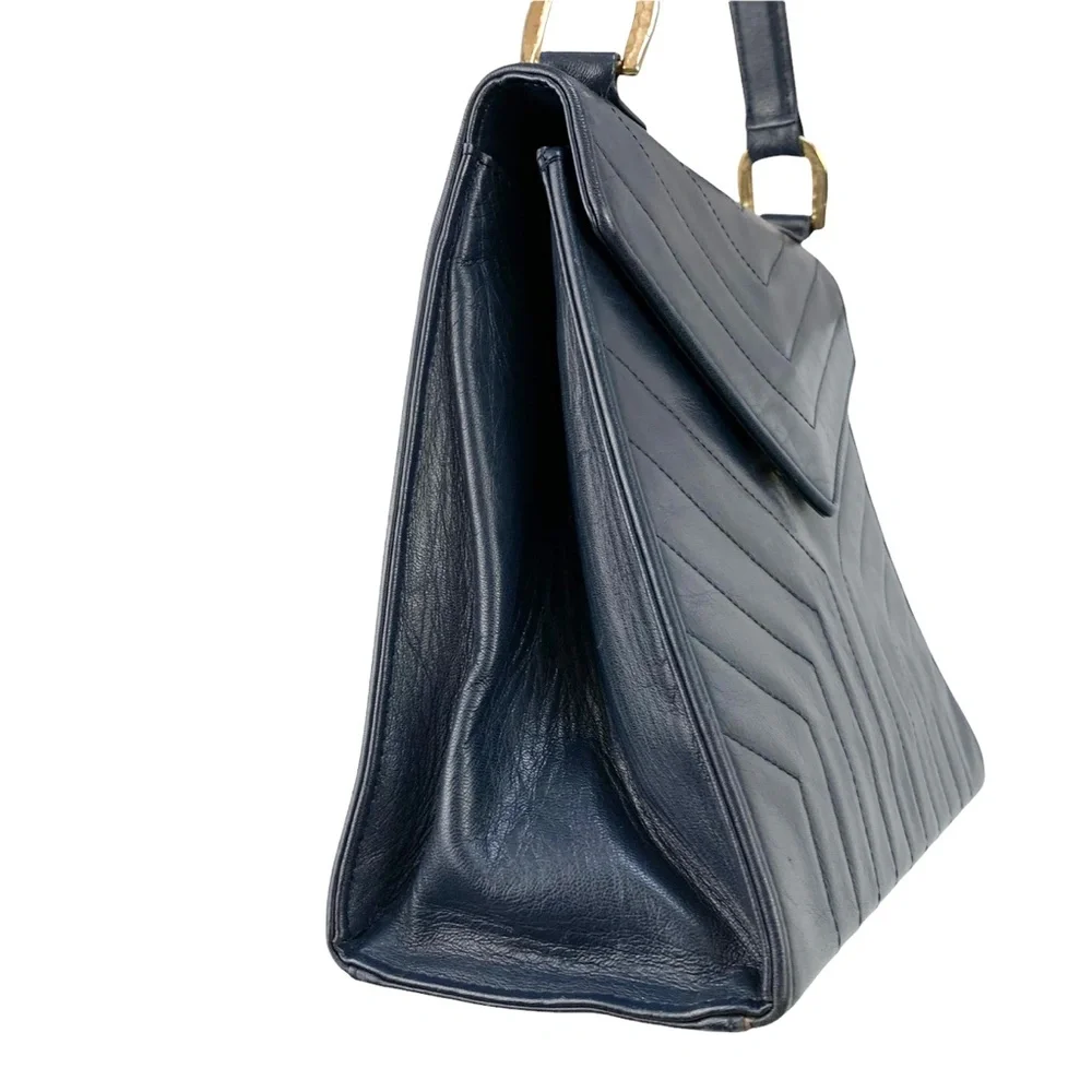 YSL Vintage Y Quilted Leather Handbag - Picture 6 of 12